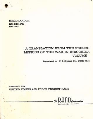 Read online A Translation From The French: Lessons Of The War In Indochina, Volume 2 - Corps Expéditionnaire Français en Extrême-Orient file in ePub