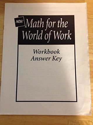 Download Math for the World of Work Workbook Answer Key - AGS Secondary file in ePub