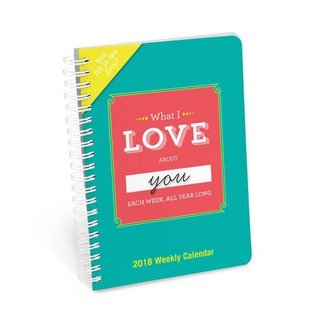 Read online Knock Knock What I Love About You All Year Long Fill in the Love 2018 Weekly Calendar - Knock Knock file in PDF