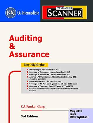 Download Scanner-Auditing & Assurance (CA-Intermediate)(May 2019 Exams-New Syllabus) - Pankaj Garg | ePub