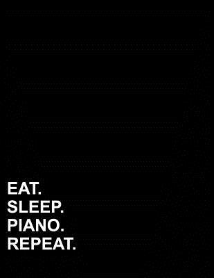 Read online Eat Sleep Piano Repeat: Graph Paper Notebook: 1 cm Squares, Blank Graphing Paper with Borders -  file in ePub
