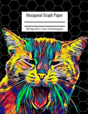 Read online Hexagonal Graph Paper: Organic Chemistry & Biochemistry Notebook, Vibrant Cat Cover, 160 Pages (8.5 x 11 inch, 1/4 inch hexagons) - Nick Darker | PDF