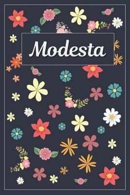 Download Modesta: Lined Writing Notebook with Personalized Name 120 Pages 6x9 Flowers -  | PDF