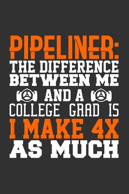Download Pipeliner: The Difference Between Me and a College Grad is I Make 4x as Much: Blank Lined Journal -  file in ePub