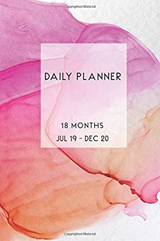 Download Daily Planner 18 Months: Modern Pink and Orange Watercolor Ink Diary Planner. 18 Months with One Day Per Page. - Leaf and Ream file in ePub